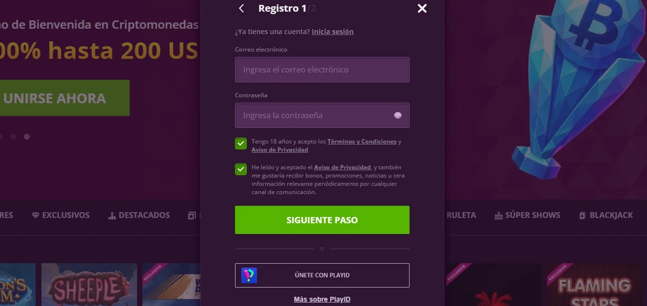 Malina Casino Registration